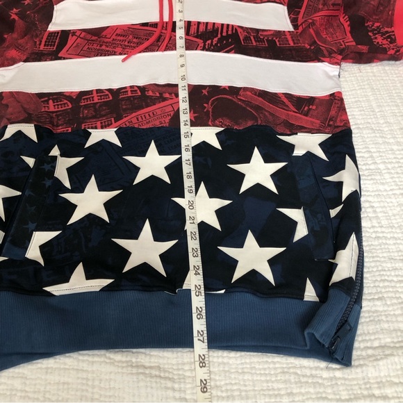 The Heritage by America 1776 Denim Distillery Hoodie Men's Medium Pull Over - Picture 12 of 16